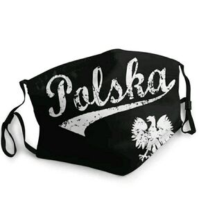 Black and White Polska Face Mask